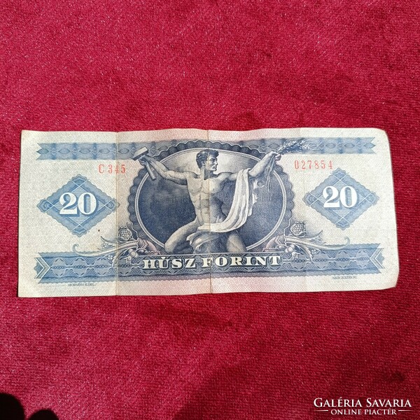 Papír 20 forint 1980