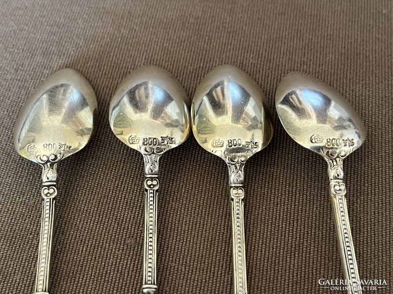 Decorative silver coffee spoons