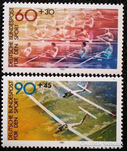 N1095-6 / Németország 1981 Sportsegély bélyegsor postatiszta