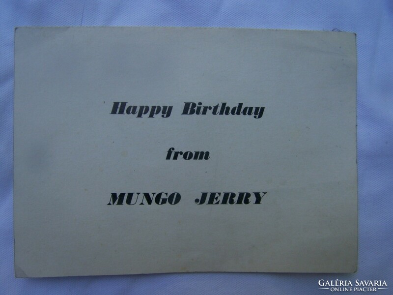 Signed! Happy birthday from Mungo Jerry