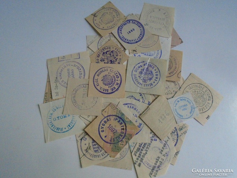 D202367 weed old stamp impressions 31 pcs. About 1900-1950's