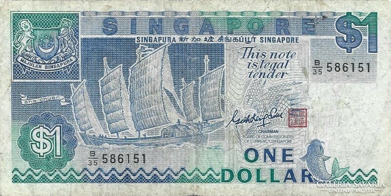 1 dollár 1987 Szingapúr Singapore