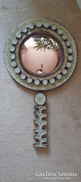 Fire enamel mirror for sale