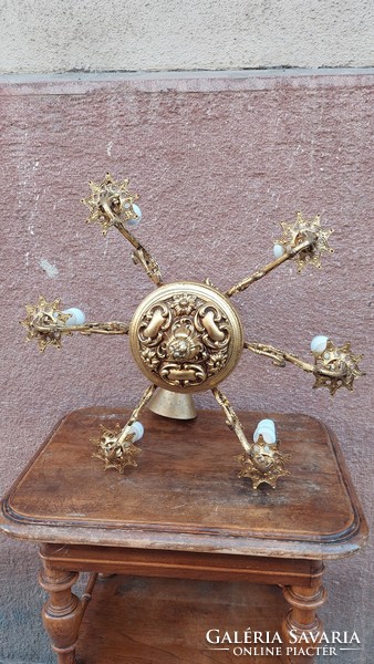 Aranyozott antik bronz csillár