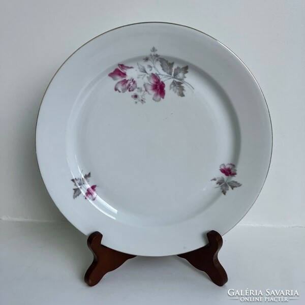 4 Lowland magnolia - floral - flower pattern porcelain flat plates 24 cm