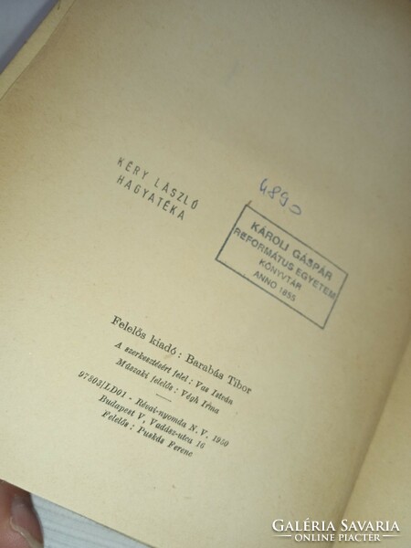 Tibor Déry - answer - National publishing house of Révai, 1950