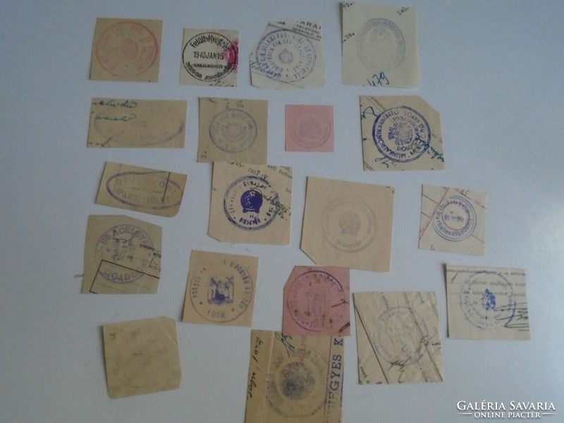 D202382 Díosgyőr old stamp impressions 12+ pcs. About 1900-1950's