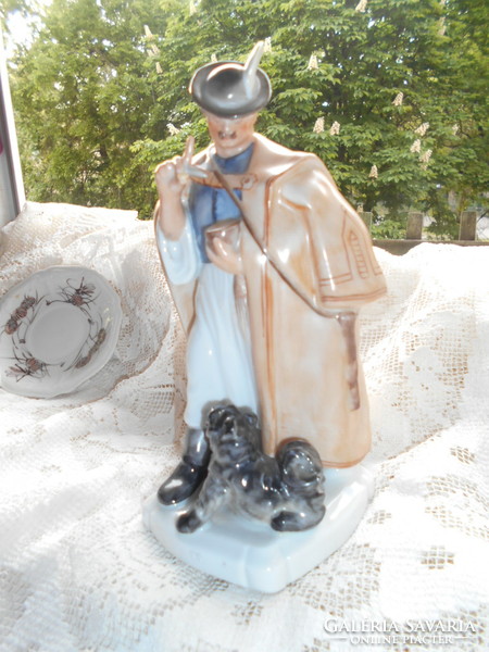 Herend display case figure shepherd - pressed into mass maugsch 1942