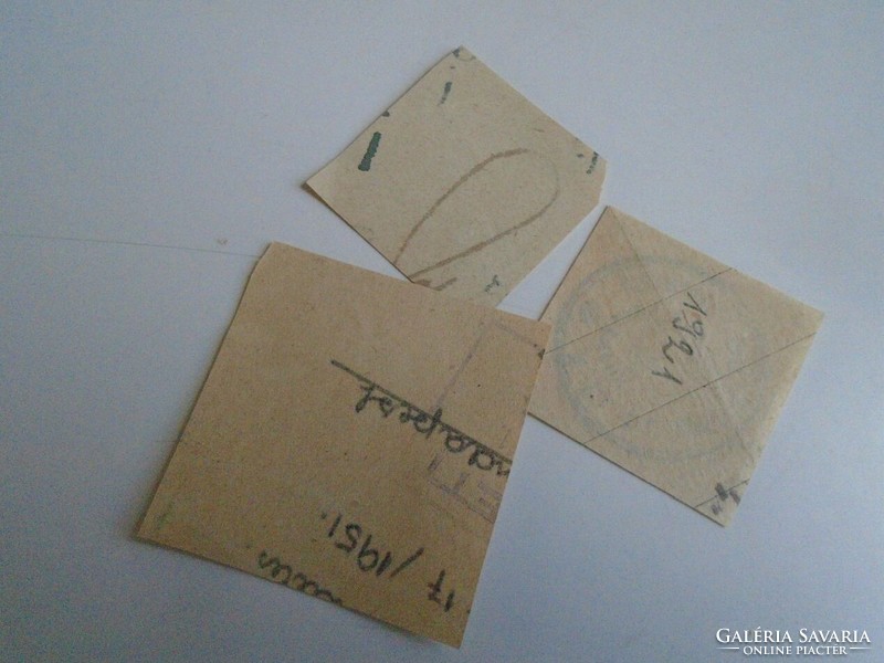 D202361 hair mask old stamp impressions 3 pcs. About 1900-1950's