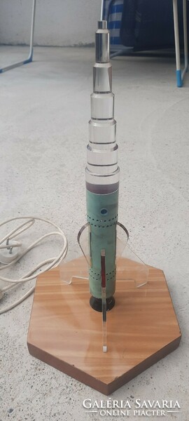 Retro szovjet plexi rakéta asztali  lámpa