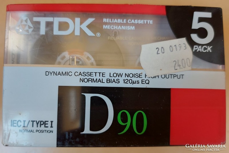 Tdk d90 audio cassette pack of 5, in original unopened packaging