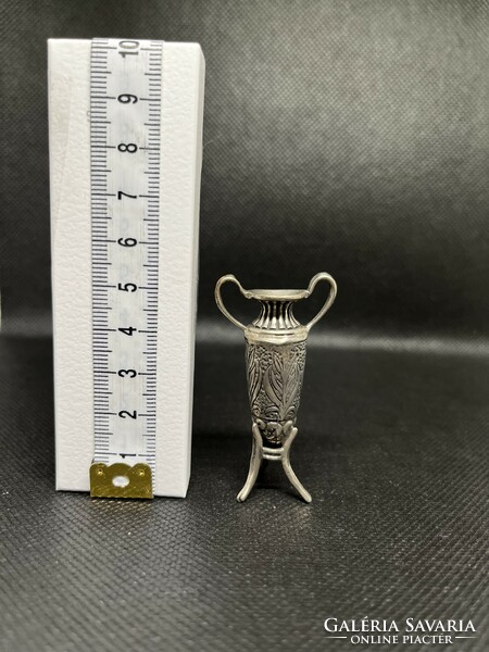 Silver miniature vase