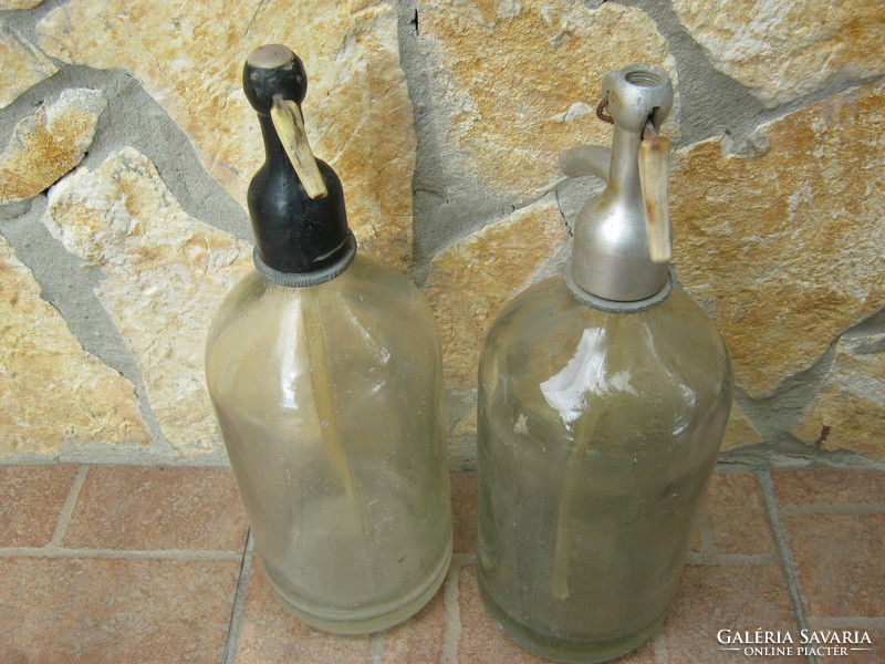 2 old soda bottles