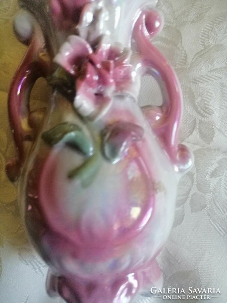 Baroque antique pink vase