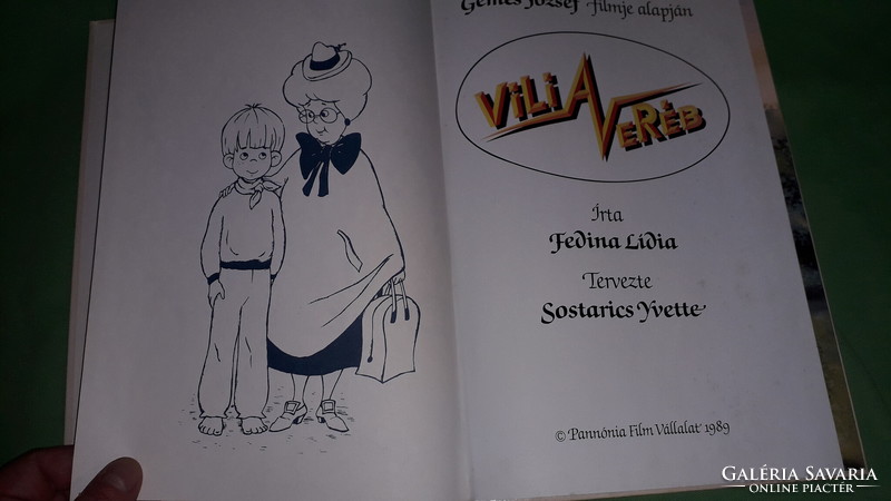 1989. Fedina Lídia: Vili the sparrow picture filmbook fairy tale book according to the pictures pannonia film studio