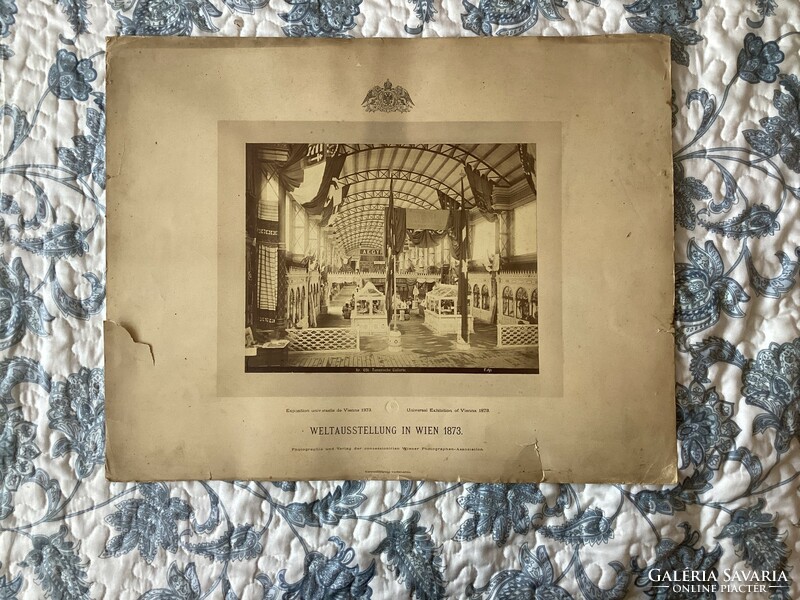 1873. Original photo of the World Exhibition in Vienna.