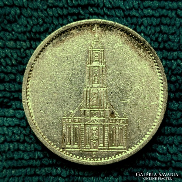 Temple silver 5 marks 1934 f