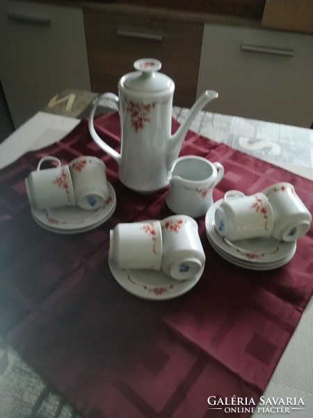 Alföldi porcelain coffee set with rosehip pattern for sale