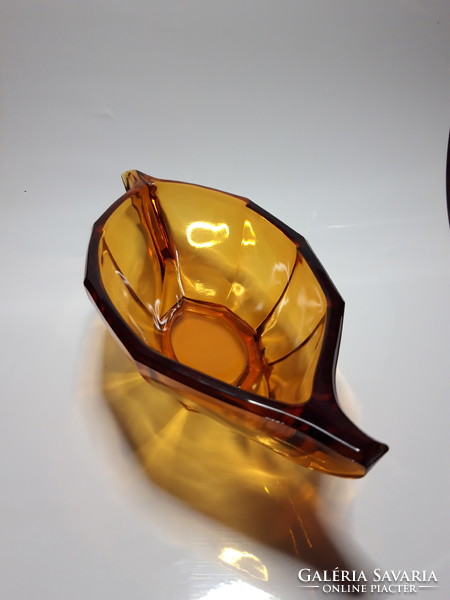 Rudolf schrötter art deco glass bowl - 1930 c. Rudolfová huta