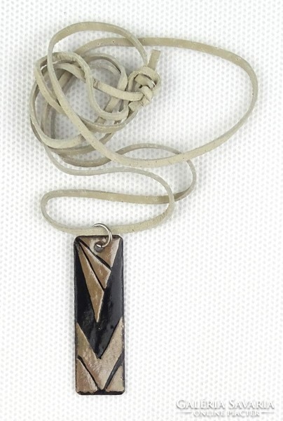 1R080 barkos bea: fire enamel necklace