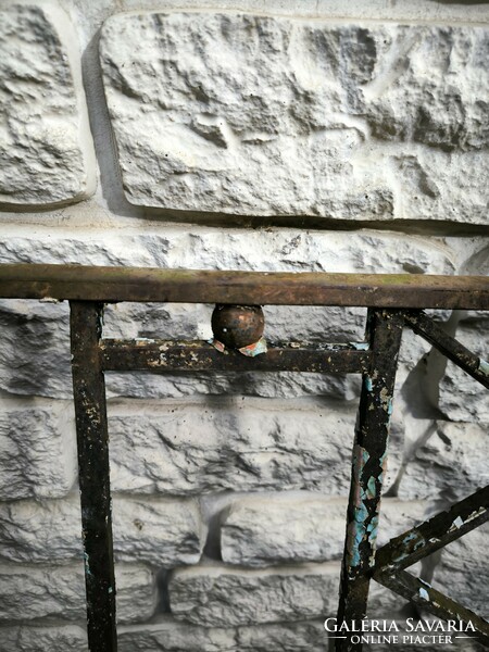 Antique wrought iron small gate fence element in collection 1842. And mr. Monogram. (Spark arrestor, garden gate