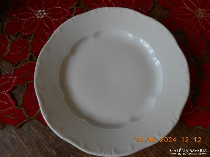Zsolnay baroque white cake plate