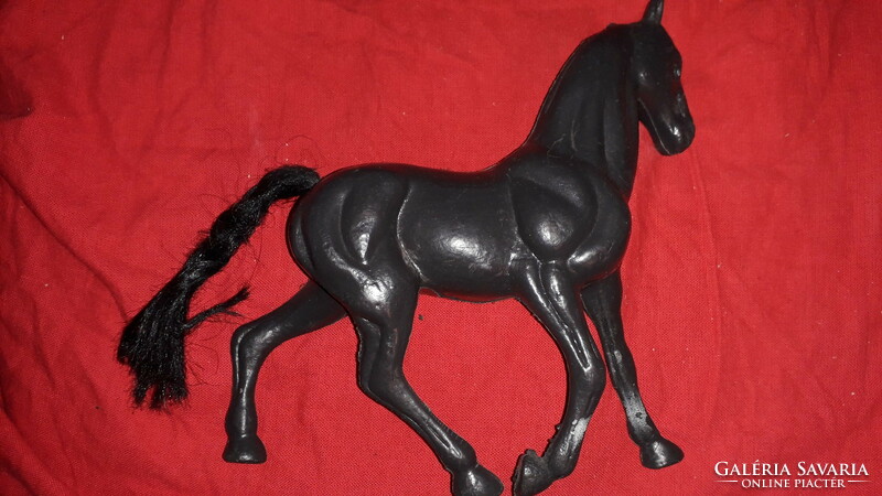 Retro traffic goods bazaar goods large rare hollow plastic injection molded toy horse 22 x 19 cm as shown in the pictures