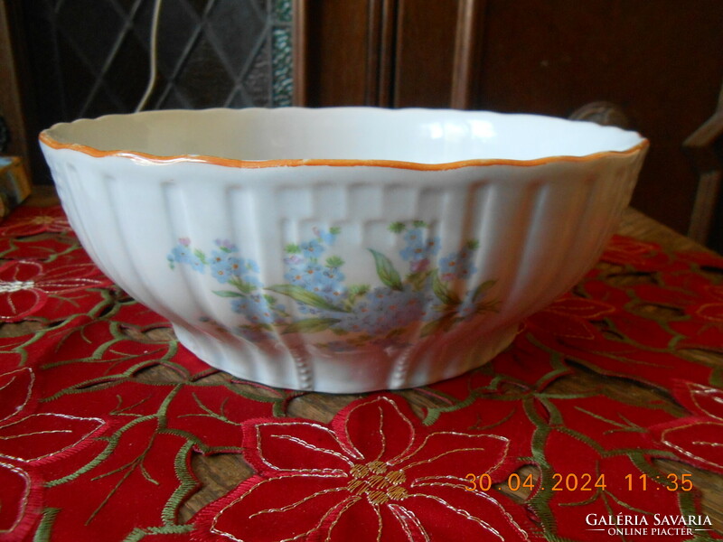 Zsolnay forget-me-not bowl 22 cm