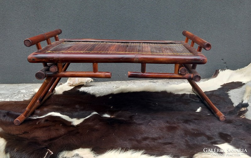 Vintage osine Japanese bamboo tea table negotiable design