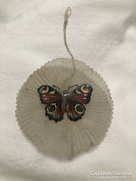 Antique special Christmas tree decoration with a butterfly motif