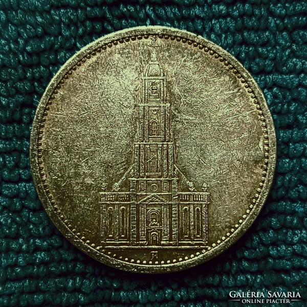 Temple silver 5 marks 1934 a