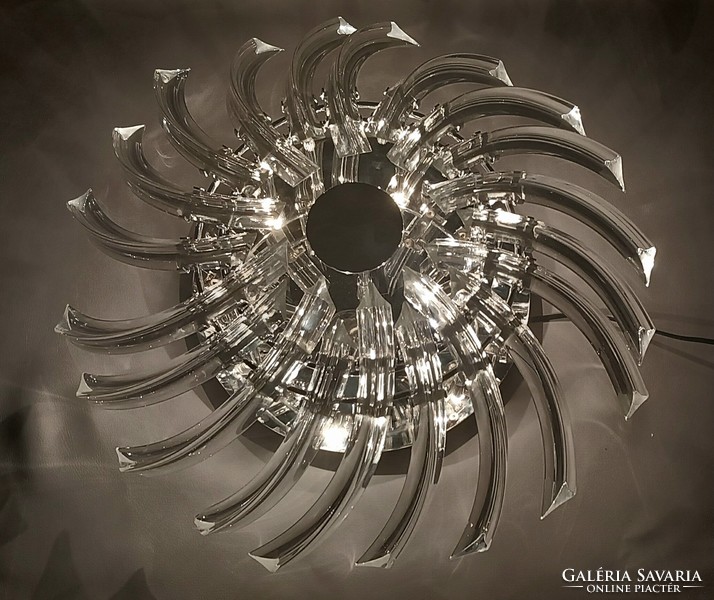 Murano glass lamp by Patrizia Volpato on a chrome frame. Negotiable!