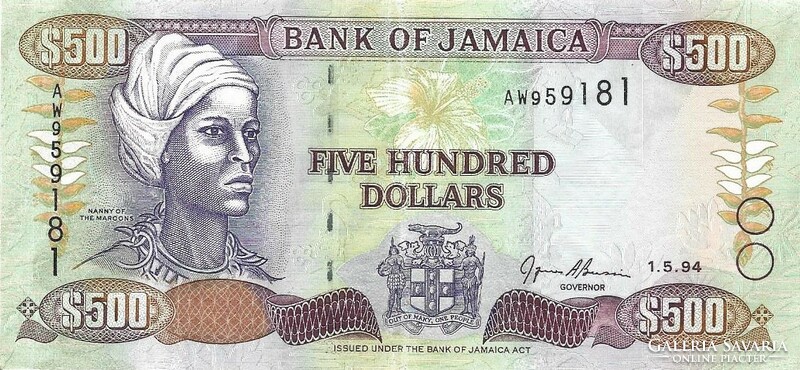 500 dollár 1994 Jamaika Jamaica UNC