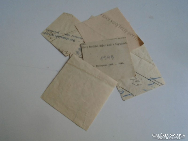 D202430 FÖLDES    régi bélyegző-lenyomatok  8 db.   kb 1900-1950's