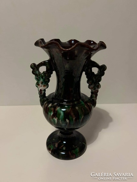 Antique tailor Lojos Mezőtúr ceramic vase