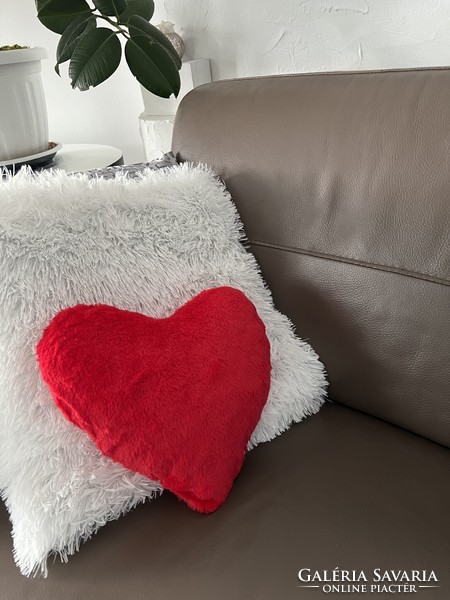 Heart-shaped Valentine's Day pillow
