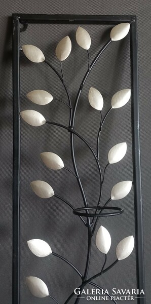 2 pieces of metal design wall decoration, candle holder negotiable art deco