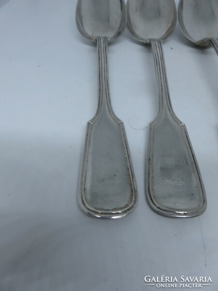 6 beautiful wear-free antique silver spoons of 13 lats
