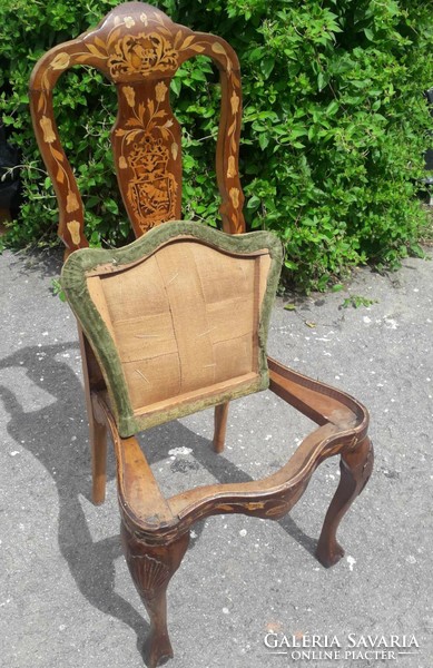 Antique inlaid chair. / Chippendale.