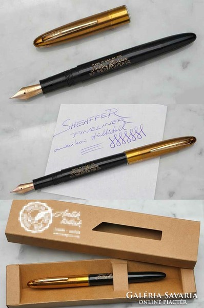 1950s Sheaffer fineline fountain pen with 14k gold-plated nib / 1 year warranty