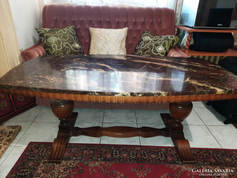 Antique, old, large marble smoking table