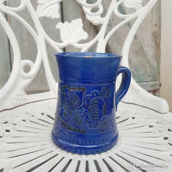 Korondi blue ceramic mug
