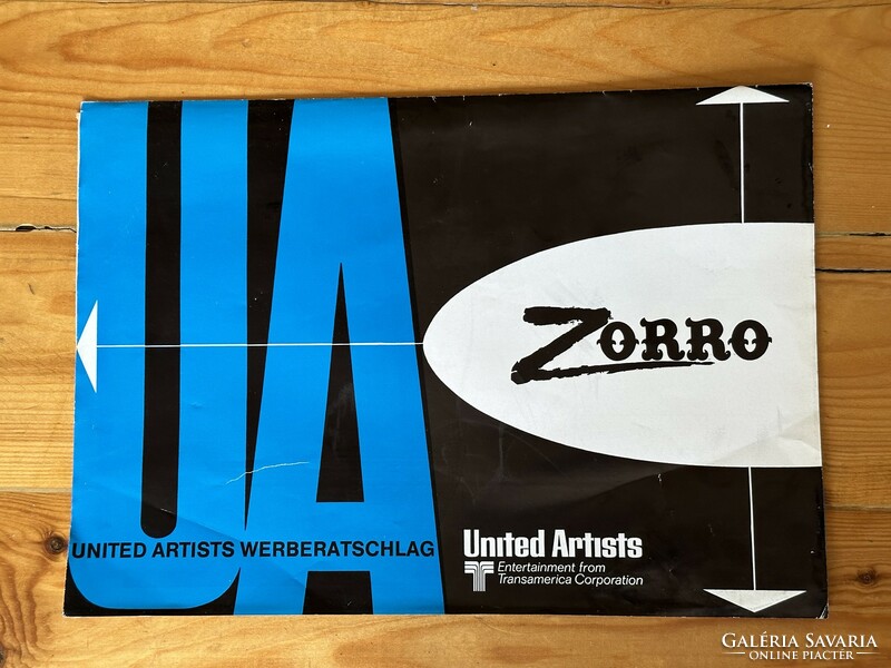 Zorro film plakát bemutató mappa