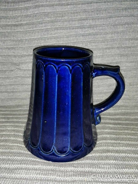 Blue ceramic jug (a4)