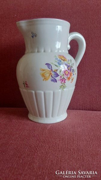 Viragós Köbánya porcelain jug with water spout (1953-1954)