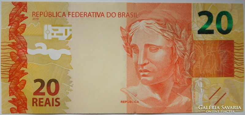 Brazilia 20 reais 2010-17 unc