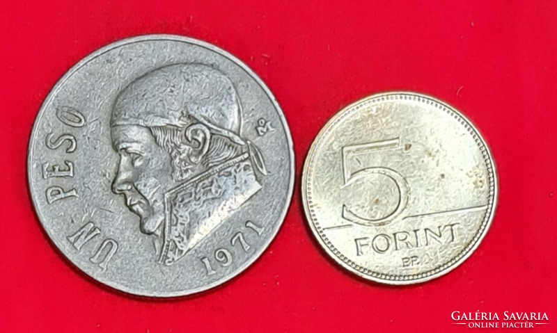 1971. Mexikó 1 Peso (668)