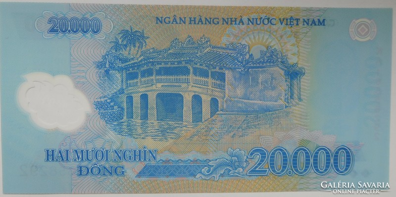 Vietnám 20000 dong 2018 UNC Polymer