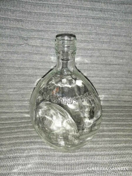 Glass bottle with the inscription Federal law forbids sale or reuse of this bottle (a1)