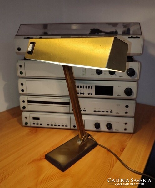 1950' Schreibtischlampe BRASS Pfäffle Leuchten Mid Century VINTAGE TABLE LAMP asztali lámpa